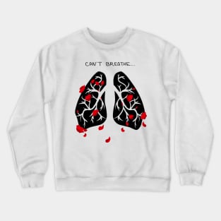Hanahaki disease - Can't breathe BLACK Crewneck Sweatshirt